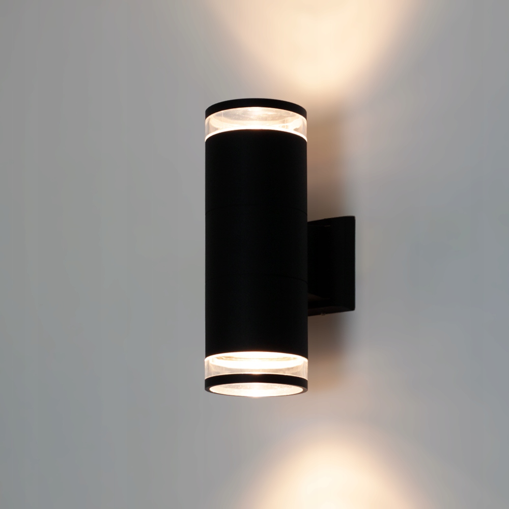Záhradné nástenné svietidlo Kwazar Luminaire čierne GU10 35 W